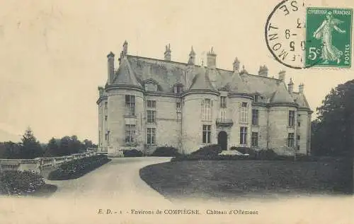 CPA Postcard France Chateau de Offemont environs de Compiegne