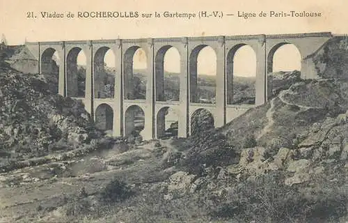 CPA Postcard France Viaduc de Rocherolles sur la Gartempe  Ligne de Paris-Toulouse