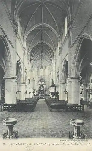 CPA Postcard France Les Sables d'Olonne L'Eglise Notre Dame de Bon Port