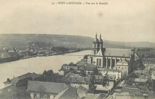 CPA Postcard France Pont a Mousson vue sur la Moselle