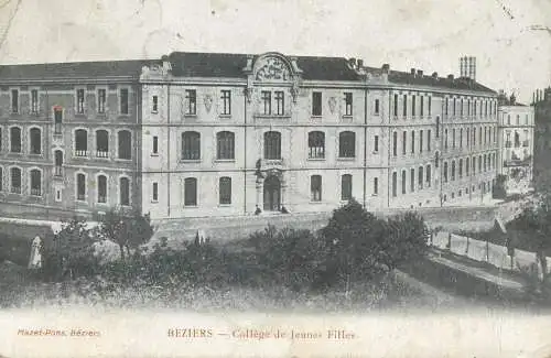 CPA Postcard France Bezieres College de Jeunes Filles