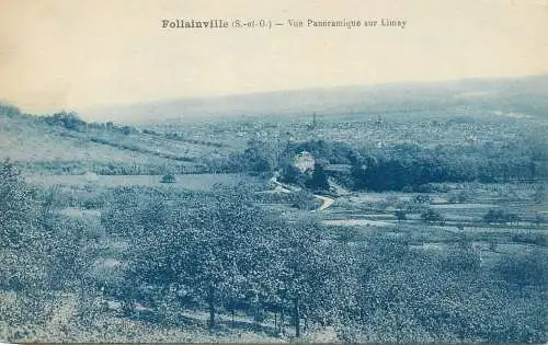 CPA Postcard France Follainville vue panoramique sur Limay