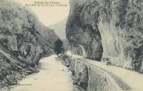 CPA Postcard France Vallee de l'Aude Defile de Pierre-Lys interieur