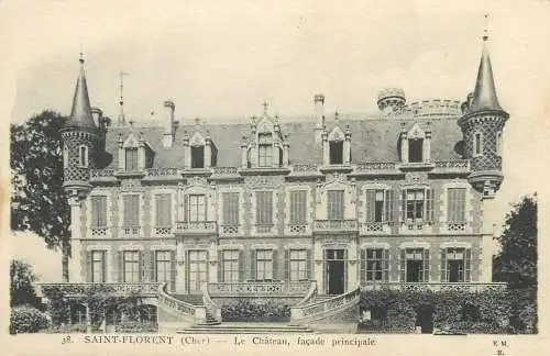 CPA Post card France Saint-Florent le Chateau facade principale