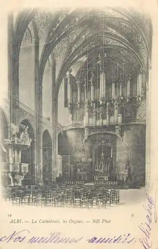 CPA Post card France Albi La Cathedrale - les Orgues