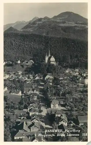 Postcard Austria Rankweil Voralberg aerial