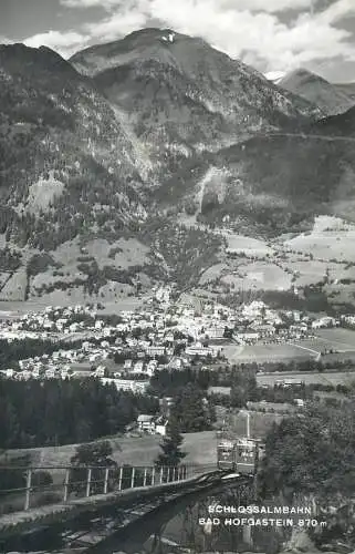 Postcard Austria Schlossalmbahn train cablecar Bad Hofgastein 1972