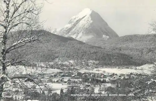 Postcard Austria Seefeld Gegen Hohe Munde mountain