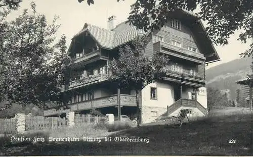 Postcard Austria Oberbranburg Pension Fritz Sonnenheim Sittnitz