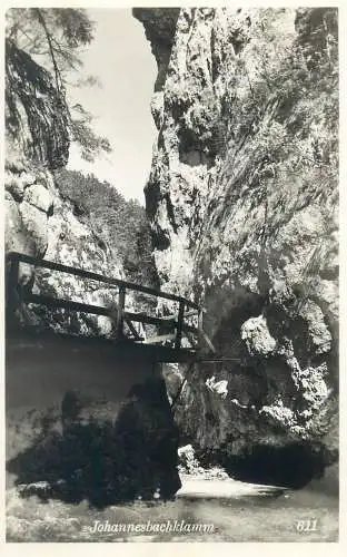 Postcard Austria Johannesbachklamm gorge