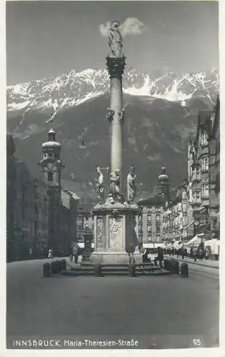 Postcard Austria > Tirol > Innsbruck Maria Theresien Strasse