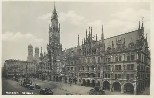 Postcard Germany Bavaria Munchen rathaus