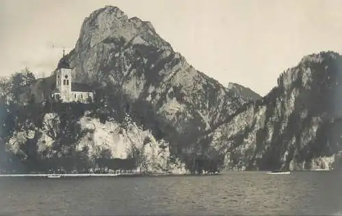 Postcard Austria Traunkirchen church