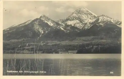 Postcard Austria Faaker See mit Mittagskogel
