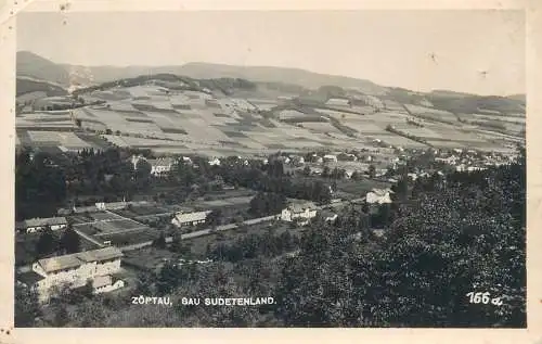 Postcard Germany Zoptau Sudetenland panorama