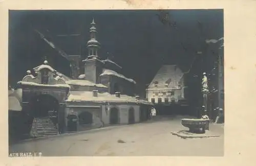 Postcard Austria > Tirol > Hall in Tirol winter scene