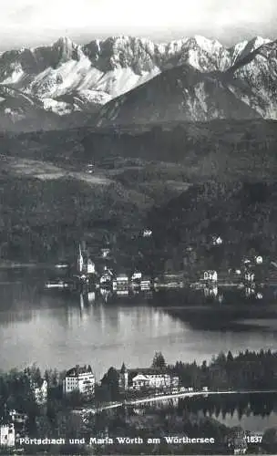 Postcard Austria Portschach und Maria Worth Wörthersee