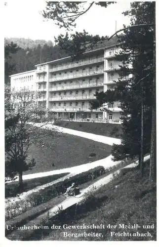 Postcard Austria Feichtenbach hotel scene