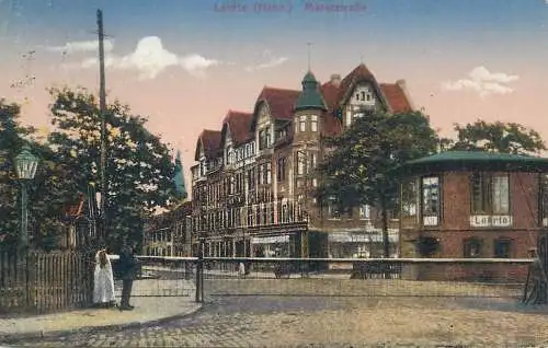 Postcard Germany Lehrte Hann Markstrasse