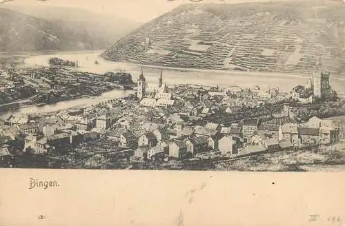 Postcard Germany Bingen am Rhein