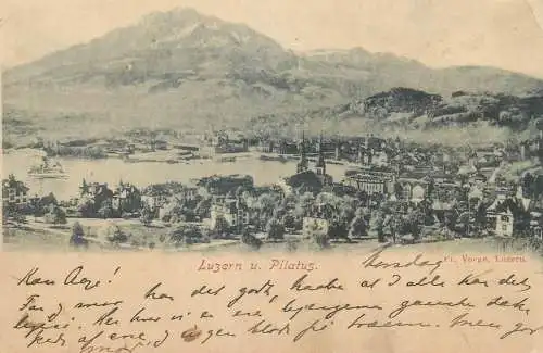 Postcard Switzerland > LU Luzern u. Pilatus