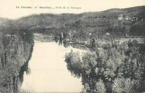 CPA Post card France La Corezze Beaulieu Bords de la Dordogne paysage pittoresque