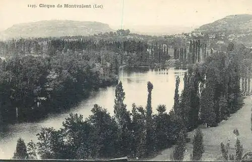 CPA Post card France Lot Cirque de Montvalent paysage pittoresque