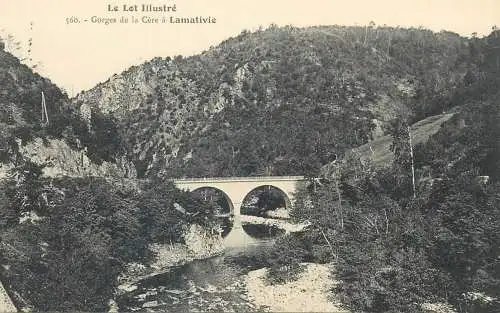 CPA Postcard France Lot Gorges de la Cere a Lamativie paysage pittoresque