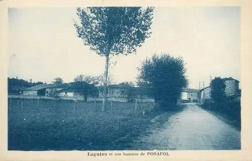 CPA Postcard France Lagnieu et son hameau de Posafol