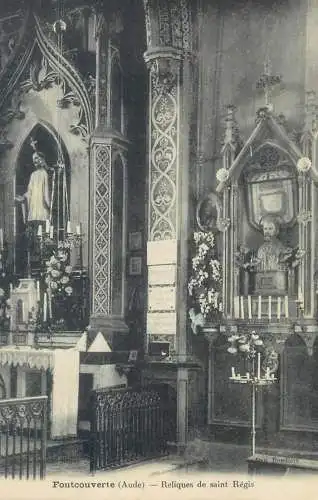 CPA Postcard France Foncouverte (Aude) Reliques de saint Regis
