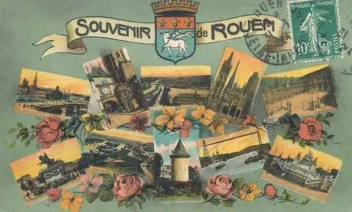CPA Postcard France souvenir de Rouen