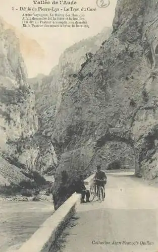 CPA Postcard France Vallee de l'Aude Defile de Pierre-Lys  Le Trou du Cure