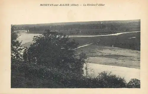 CPA Postcard France Montenay-sur-Allier - riviere l'Allier
