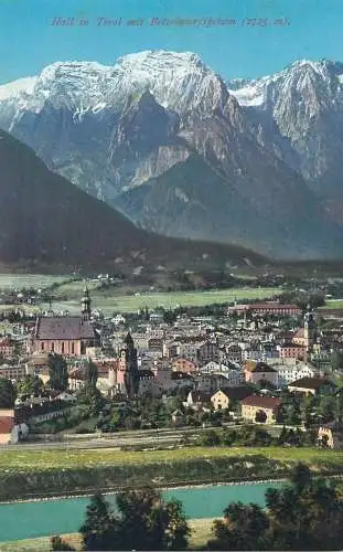 Postcard Austria > Tirol >  Hall in Tirol panorama 1911