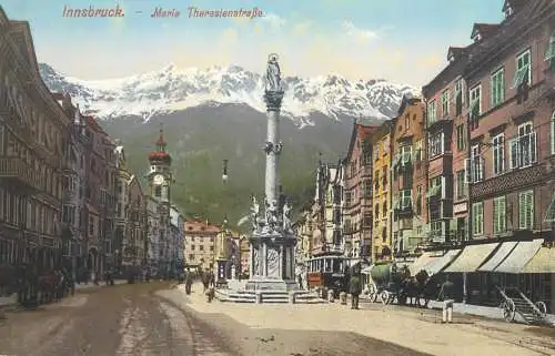 Postcard Austria > Tirol > Innsbruck Marie Theresienstrasse