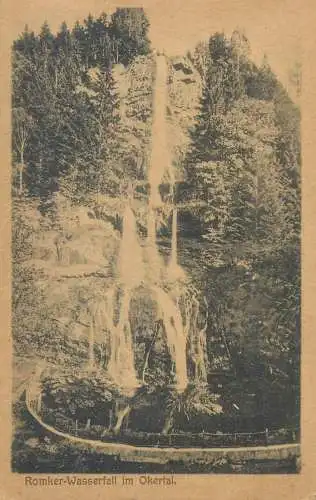 Postcard Germany Romkerhaller Wasserfall Harz Okertal