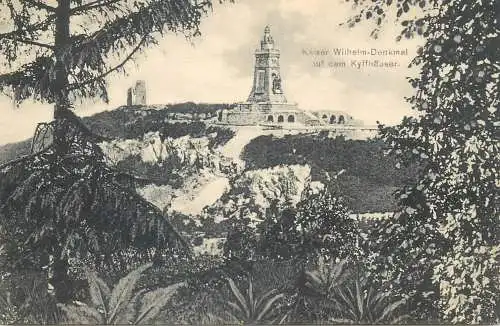 Postcard Germany Kyffhäuser (Kyffhäuserdenkmal mit Kaiser Barbarossa)