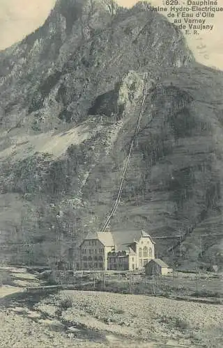CPA Postcard France Dauphine Usine Hydro-electrique de l'eau d'Olle au Vernay de Vaujnay