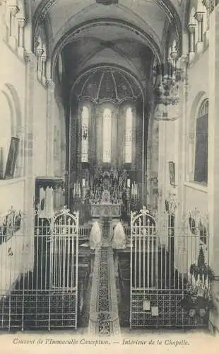 CPA Postcard France Convent de l'Immaculee Conception Interieur de la Chapelle