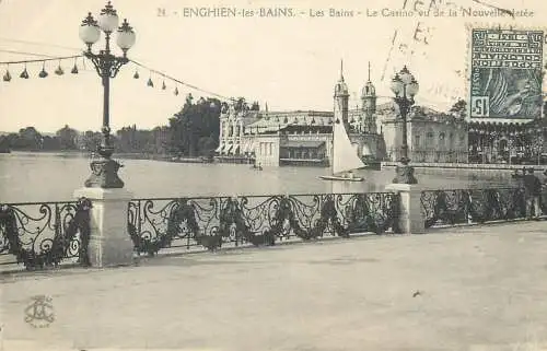 CPA Postcard France Enghien-les-Bains Les Bains et le Casino