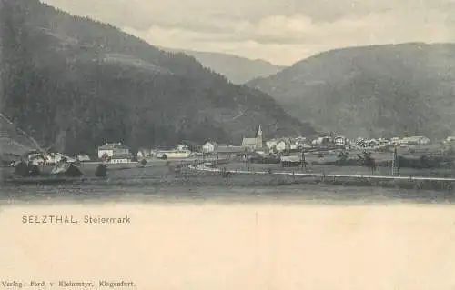 Postcard Austria Selzthal panorama