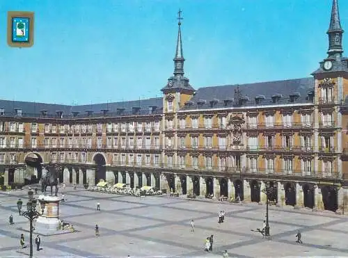 Postcard Spain Madrid Plaza Mayor