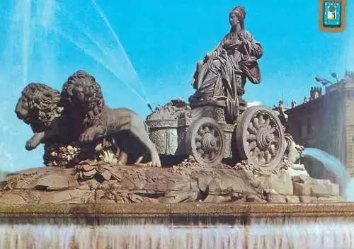 Postcard Spain Madrid La Cibeles