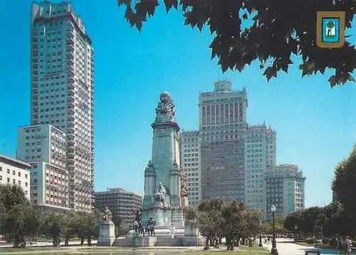 Postcard Spain Madrid Espana square