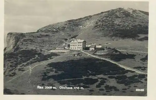 Postcard Austria Rax Ottohaus hotel 1929