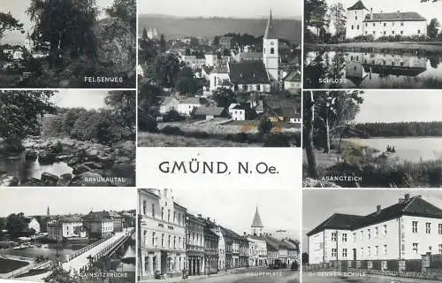 Postcard Austria Gmund multi view