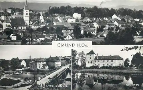 Postcard Austria Gmund multi view 1962