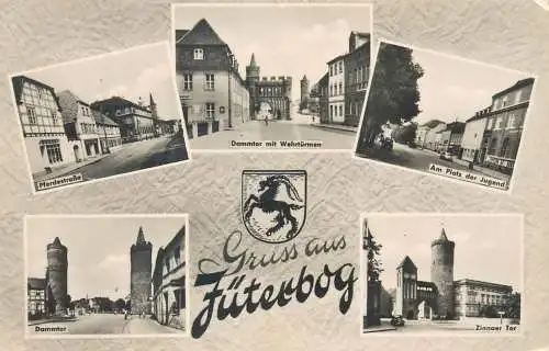 Postcard Germany gruss aus Futerbog multi view