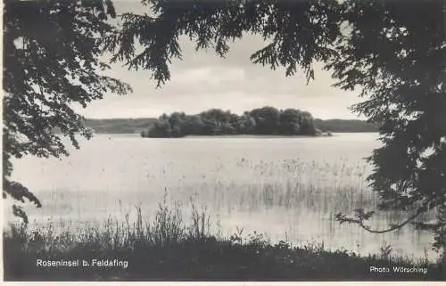 Postcard Germany Roseninsel b. Feldafing 1959