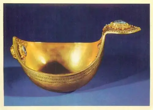 Postcard Ivan the Terrible's drinking Chalice gold sapphires decorated